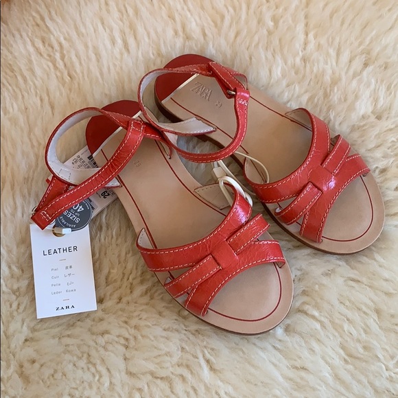 Zara Other - Zara Girl Leather Sandals EUR29/US12